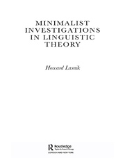Minimalist Investigations in Linguistic Theory book cover