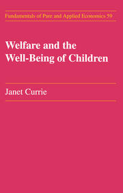 Welfare and the Well-Being of Children book cover