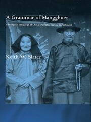 A Grammar of Mangghuer: A Mongolic Language of China's Qinghai-Gansu Sprachbund book cover