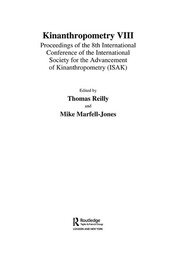 Kinanthropometry VIII: Proceedings of the 8th International Conference of the International Society for the Advancement of Kinanthropometry (ISAK) book cover