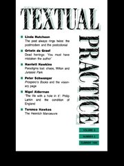 Textual Practice: Volume 8, Issue 2 book cover