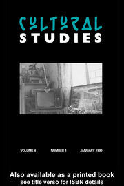 Cultural Studies: Volume 4, Issue 1 book cover