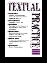 Textual Practice: Volume 4, Issue 3 book cover