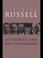 Authority and the Individual book cover