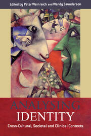 Analysing Identity: Cross-Cultural, Societal and Clinical Contexts book cover