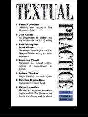 Textual Practice: Volume 7, Issue 2 book cover