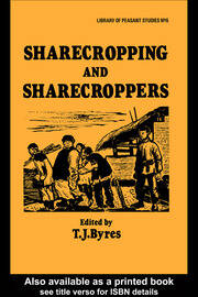Sharecropping and Sharecroppers book cover