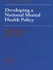 Developing a National Mental Health Policy book cover