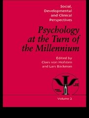 Psychology at the Turn of the Millennium, Volume 2: Social, Developmental and Clinical Perspectives book cover