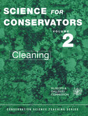 The Science For Conservators Series: Volume 2: Cleaning book cover
