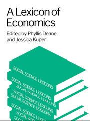 A Lexicon of Economics book cover