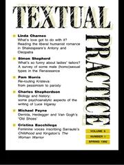 Textual Practice: Volume 6, Issue 1 book cover