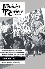 Feminist Review: Issue 37 book cover