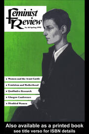 Feminist Review: Issue 40 book cover