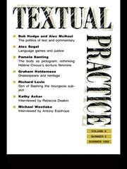 Textual Practice: Volume 6, Issue 2 book cover