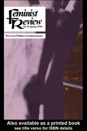Feminist Review: Issue 34: Perverse Politics book cover