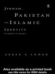 Jinnah, Pakistan and Islamic Identity: The Search for Saladin book cover