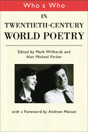Who's Who in Twentieth Century World Poetry book cover