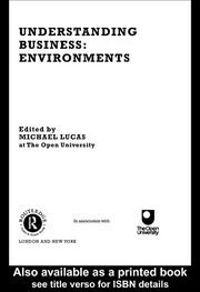 Understanding Business Environments book cover