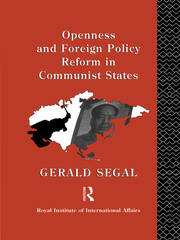 Openness and Foreign Policy Reform in Communist States book cover