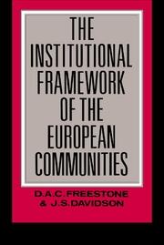 The Institutional Framework of the European Communities book cover