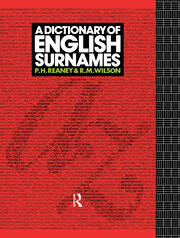 A Dictionary of English Surnames book cover
