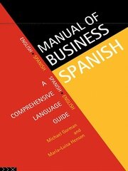 Manual of Business Spanish: A Comprehensive Language Guide book cover