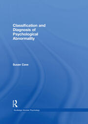 Classification and Diagnosis of Psychological Abnormality book cover