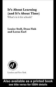 It's About Learning (and It's About Time): What's in it for Schools? book cover