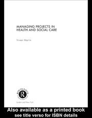 Managing Projects in Health and Social Care book cover