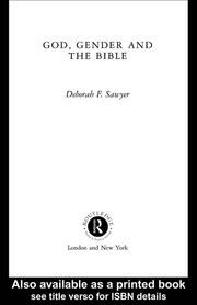 God, Gender and the Bible book cover