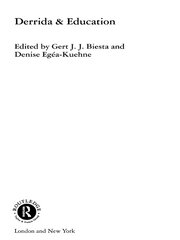 Derrida & Education book cover