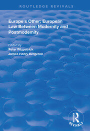 Europe's Other: European Law Between Modernity and Post Modernity book cover