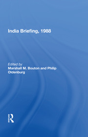 India Briefing, 1988 book cover