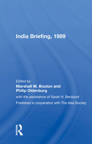 India Briefing, 1989 book cover