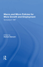 Macro And Micro Policies For More Growth And Employment book cover