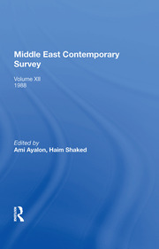 Middle East Contemporary Survey, Volume Xii, 1988 book cover