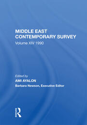 Middle East Contemporary Survey, Volume Xiv: 1990 book cover