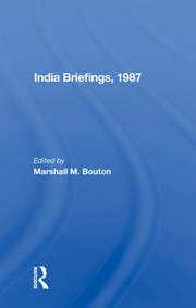 India Briefing, 1987 book cover