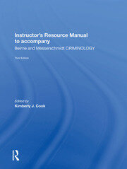Instructor's Manual To Accompany Criminology book cover