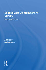 Middle East Contemporary Survey, Volume Xv: 1991 book cover