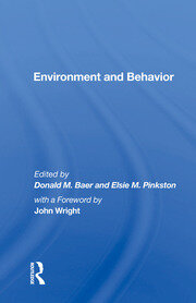 Environment And Behavior book cover