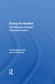 Doing The Needful: The Dilemma Of India's Population Policy book cover