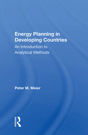 Energy Planning In Developing Countries: An Introduction To Analytical Methods book cover