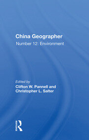 China Geographer: No. 12: The Environment book cover