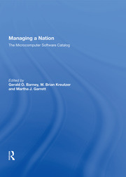 Managing A Nation: The Microcomputer Software Catalog--second Edition book cover