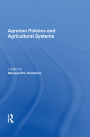 Agrarian Policies And Agricultural Systems book cover