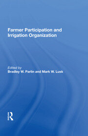 Farmer Participation And Irrigation Organization book cover