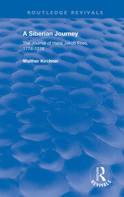 A Siberian Journey: The Journal of Hans Jakob Fries, 1774 -1776 book cover