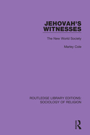 Jehovah's Witnesses: The New World Society book cover